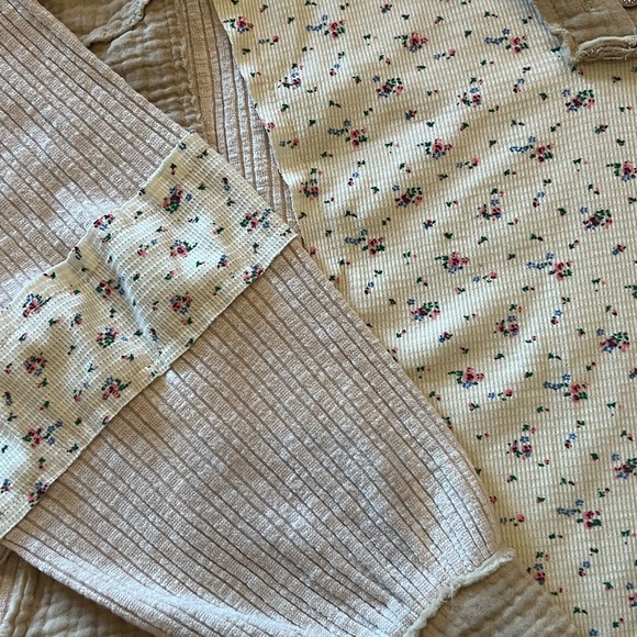 POL Floral Flower Hooded Top Small Vintage Boho Oversized - Picture 9 of 10